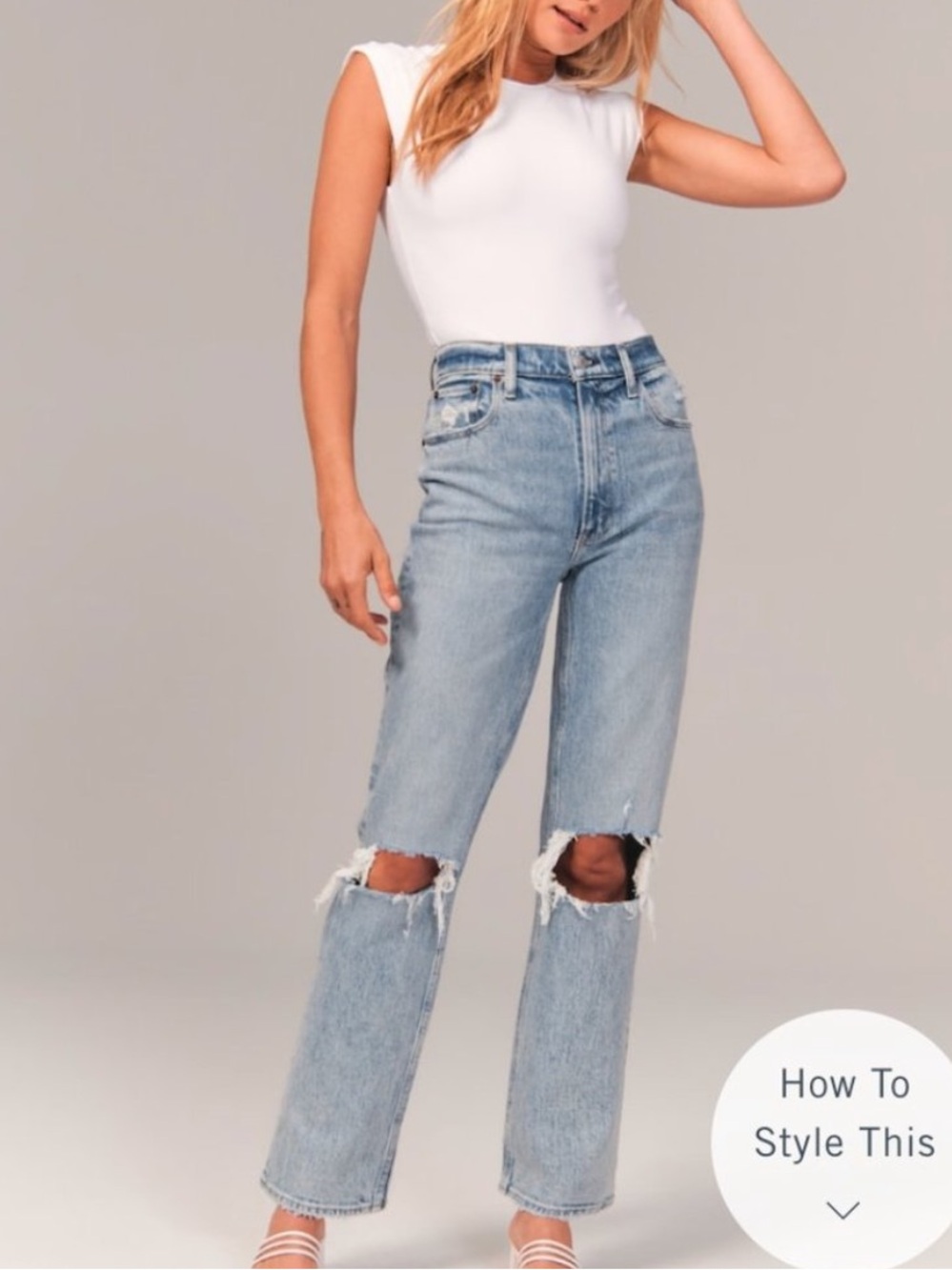 Abercrombie & Fitch 90’s straight Ultra High Rise